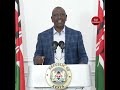Ruto calls for immediate cessation of hostilities in eastern DRC amid worsening humanitarian crisis