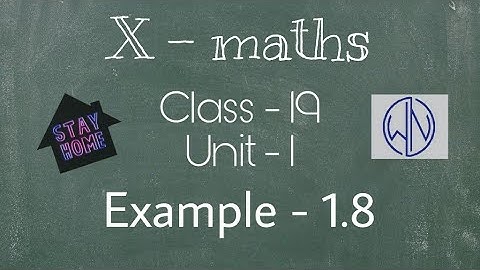 Class - 19 | 10th Maths | UNIT -1 | Relation & Function | Eg. - 1.8  - By Nivetha Bharathi