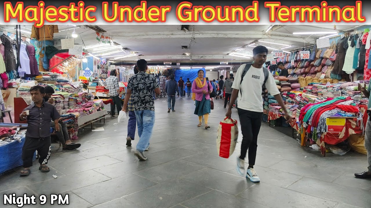 Majestic Underground Terminal Night View 😍 | Bengaluru 9:00 PM #Vlog70 