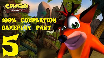 Crash Bandicoot (PS1) 100% Completion Gameplay (No Commentary) - Part 5