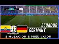 ⚽ Ecuador vs Alemania | Copa Mundial 2026 | Predicción y Simulación Realista (Gameplay)
