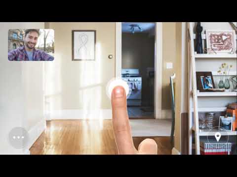 Long tap on screen animation