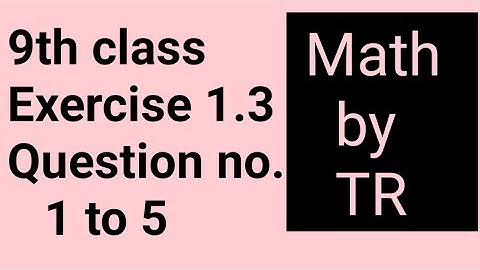 class 9th exercise 1.3 determination and matrices...easy method and steps...