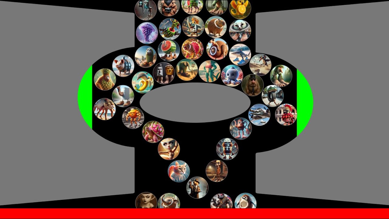 ALL 50 Italian Brainrots Marble Race in Algodoo Tounament - Who will win - Round 11