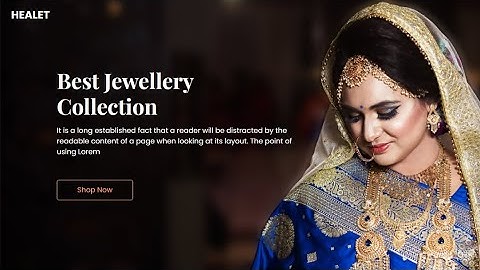 Jewellery ecommerce website template download | Html css js ecommerce website free download