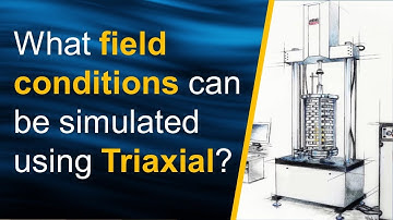 Which field conditions can be simulated using Triaxial apparatus?