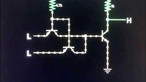 Animation of TTL NAND GATE electronics tutorial