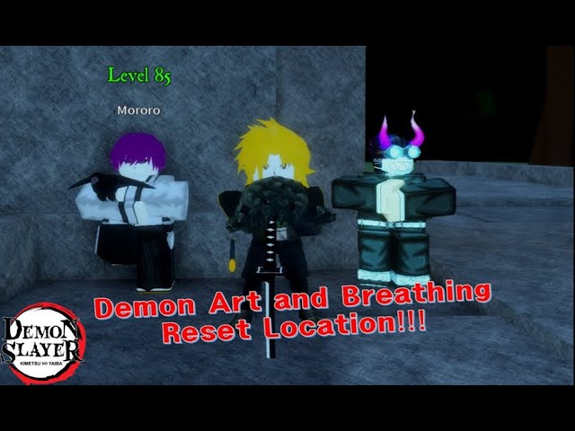 HOW TO RESET BREATHING STYLE & DEMON ART FREE RESET LOCATION DEMON SLAYER  RPG 2