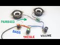 Volume, Bass & Treble Full Wiring in PAM8403 Amplifier Board in Hindi