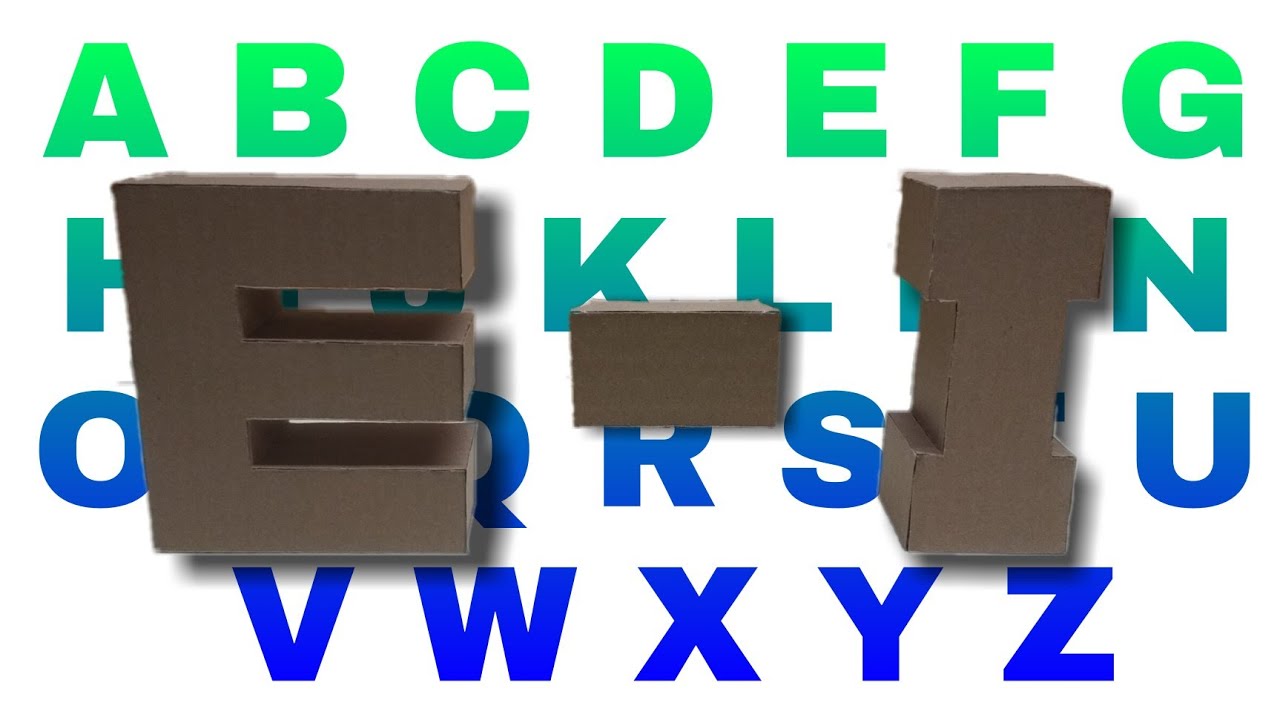 DIY How to make all the letters (part 2) - YouTube