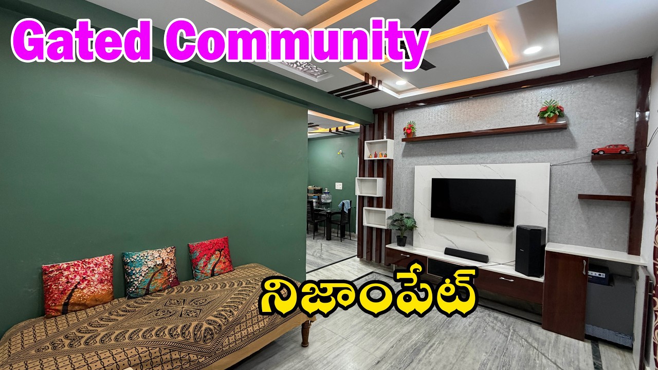 2bhk flat for sale in gated community(p935)|| east facing ||number..6281118626 ||#kukatpally 