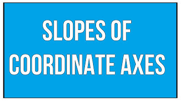 Slopes Of Coordinate Axes / Linear Inequations / Maths Algebra