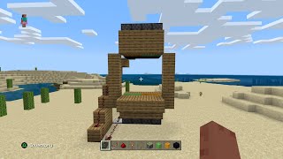 MINECRAFT redstone tutorial (4x4 redstone door)