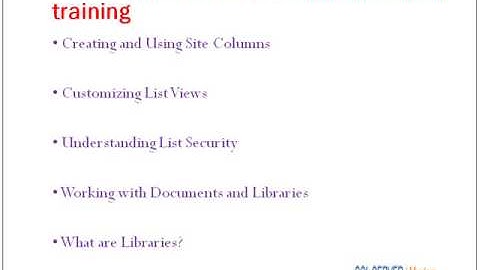 Sharepoint Administration training