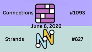 Today's NYT Puzzles: Are You Stuck on Strands & Connections? Can I Solve Today S Nyt Strands Connections Puzzles June 7 2026