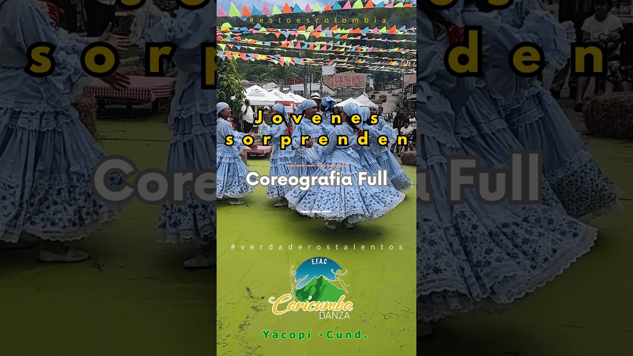 Grupo de danzas en Yacopí para jóvenes