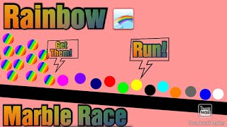 Rainbow Infection Marble Race! | MaĴor League Marble Race (MLMR) In Alodgoo