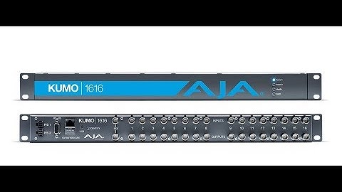 Downgrade firmware on Aja Kumo 16x16 3G SDI Video Matrix