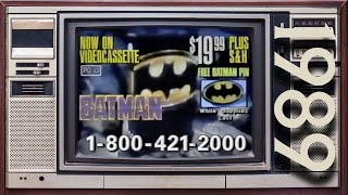 Rare Batman (VHS) TV Spot | 80s Commercials - 1989