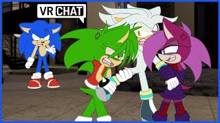 Silver Meets Sonic's Siblings! (VR Chat)