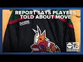 Arizona Coyotes players told the team is relocating to Utah, per ESPN report