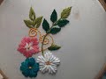 Hand embroidery beautiful flower design for dress