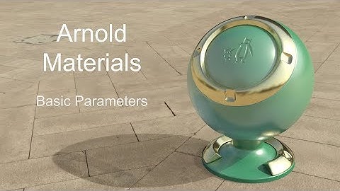 Understanding arnold materials in 3ds max