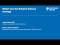 What’s next for Britain’s defence strategy