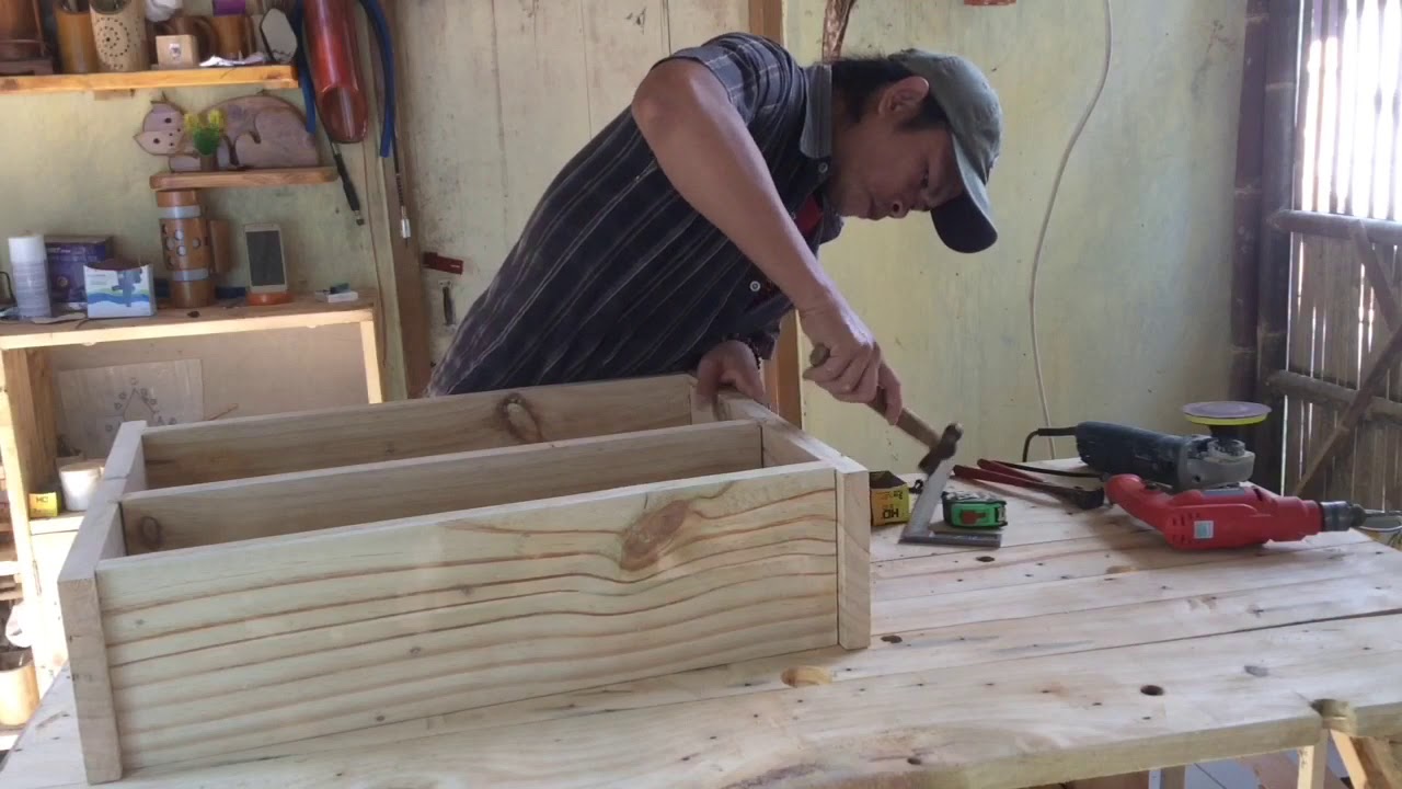  Cara  Membuat  Sendiri Rak  Meja Susun dari  Kayu  Palet YouTube
