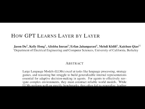 How GPT Learns