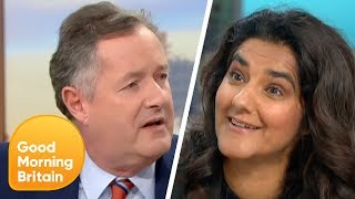 Piers Clashes With Extinction Rebellion Co-Leader Skeena Rathor Over Protests Good Morning Britain