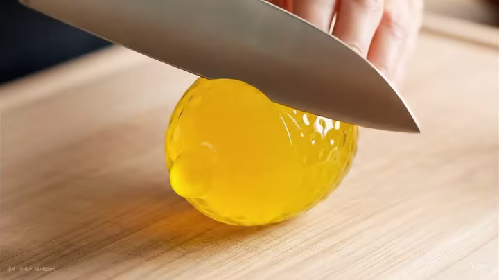 🍑 유리 과일 자르기 ASMR 롱버전 (약 40분) | AI ASMR