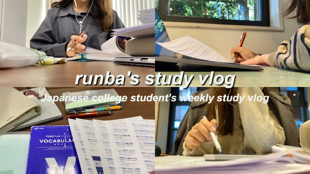 eng)大学生の study vlog ✍🏻｜勉強づくしだけど充実してる看護学生の日常｜uni life, lots of studying🖇️📚
