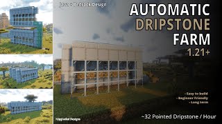 Automatic Dripstone Farm 1.21+ SIMPLE BEGINNER FARM