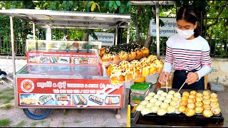 Download Lagu Japanese Food in Cambodia | Vanna Takoyako \u0026 Sushi Indra Tevi School Branch MP3