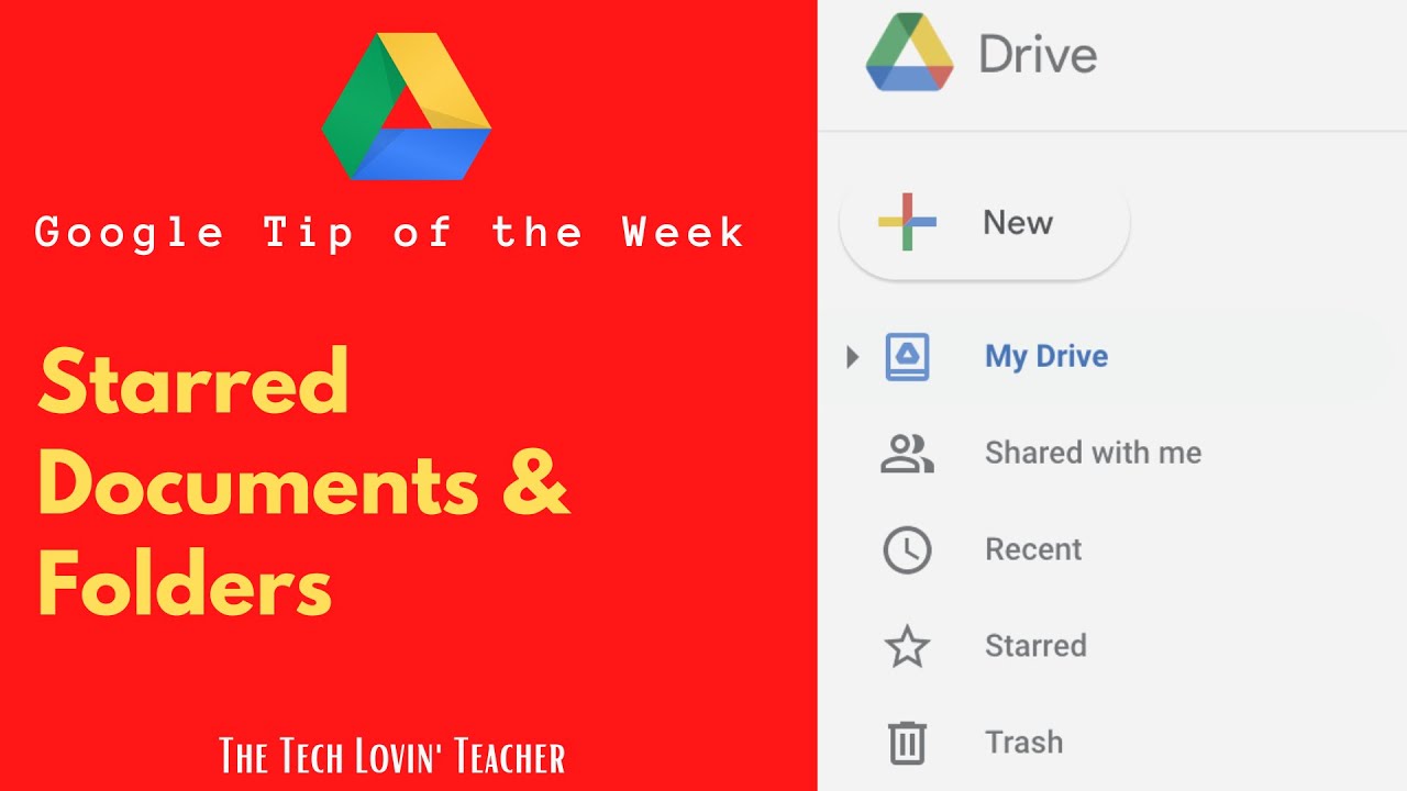 Google Quick Tips: Starred Documents and Folders (Google Drive) - YouTube