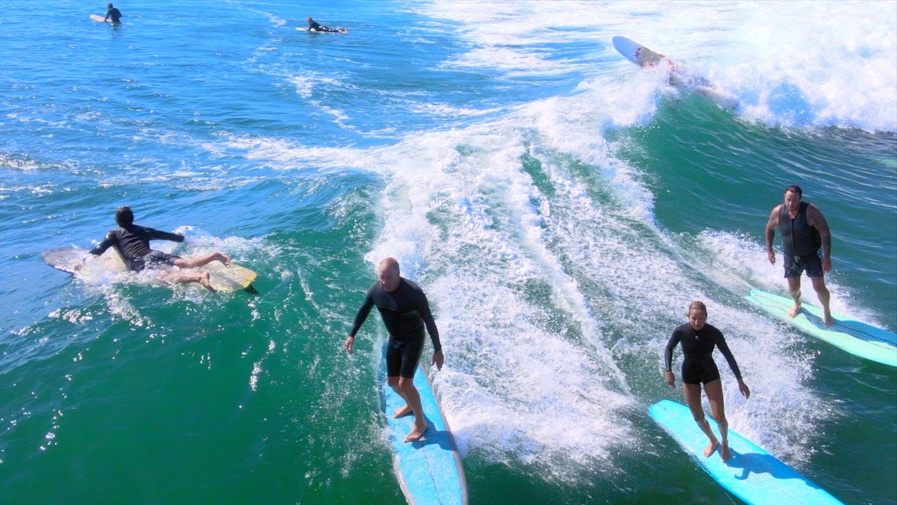 Surfing Malibu Hurricane Gnarly Narda Swell!
