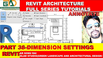 PART 38-DIMENSION SETTINGS IN REVIT