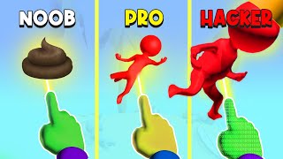NOOB vs PRO vs HACKER - Magic Finger 3D screenshot 5