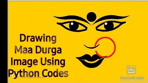 Drawing Maa Durga Image Using Python Codes | Python Graphic |Python Codes