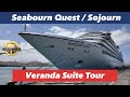 Veranda suite tour cabin 617  quest  seabourn quest  sojourn