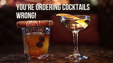 How to PROPERLY order cocktails at a bar!