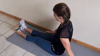 Celebrity Theraband Resisted Ankle Eversion | Ankle Rehabilitation Exercises Profile