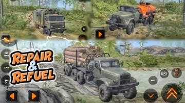 MudRunner | Mission Repair & Refuel | Best Truck Driving Gameplay Walkthrough (Android/Ios)