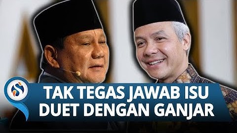 RESPONS Prabowo Tak Tegas Jawab Isu Duet Bareng Ganjar di Pilpres 2024