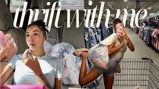 Thrift with Me for Summer! ⛅️ (finding summer trends + full haul & try-on!)