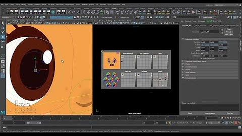 Cave Mates - 2D facial rig in Maya