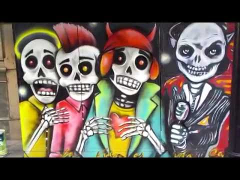 "Calaveras y Diablitos" Mural callejero en Rosario