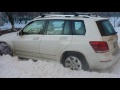 Mercedes GLK 250 тест в снегу.