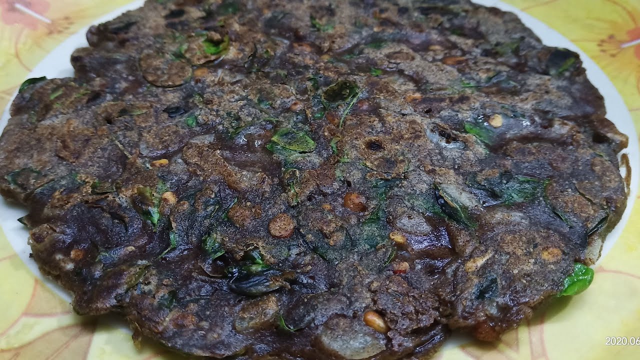 Muranga Keerai Adai | Munagaku Ragi pindi Attu | Moringa Leaf Ragi Ada